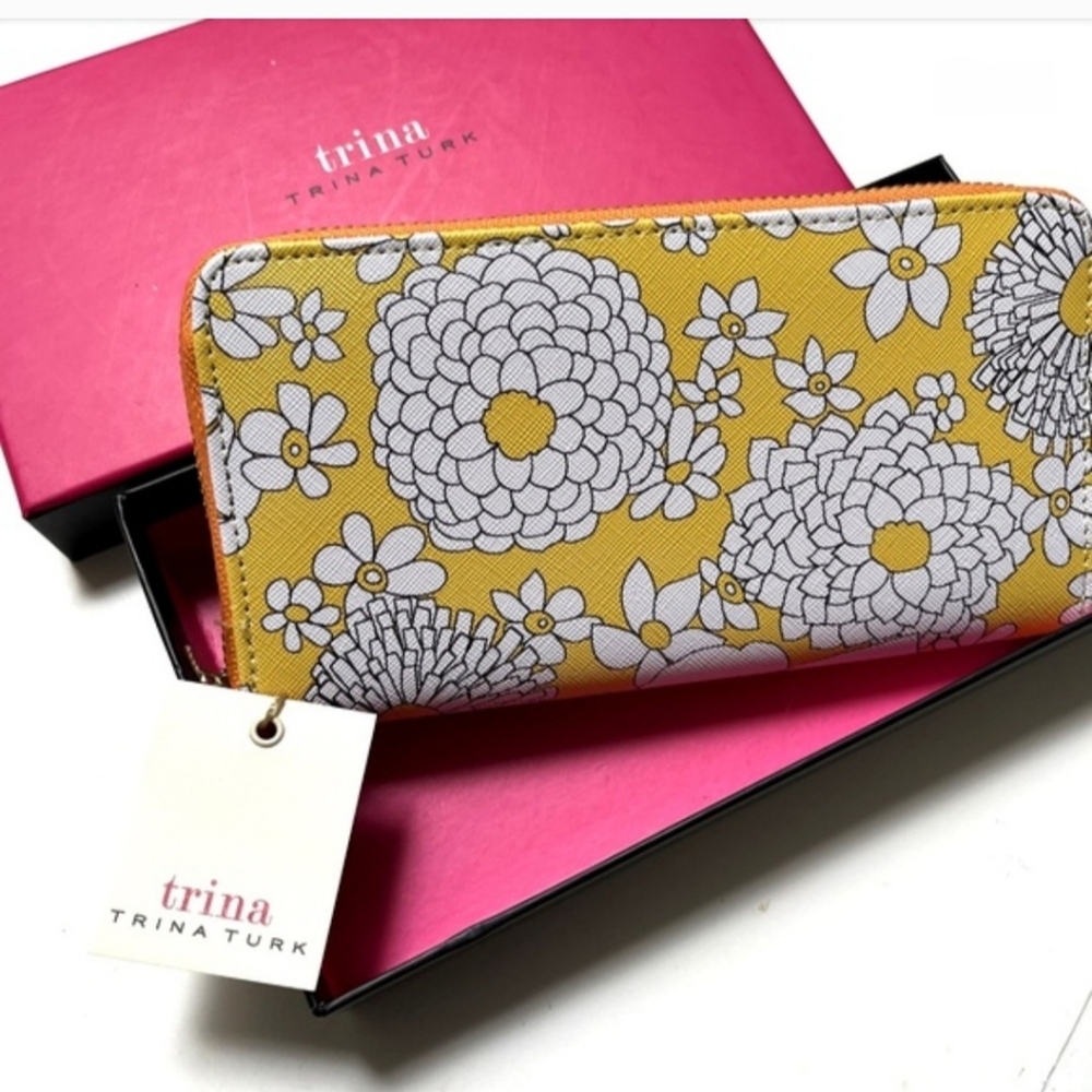Trinia Turk Floral Zip Around Wallet